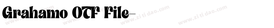 Grahamo OTF File字体转换